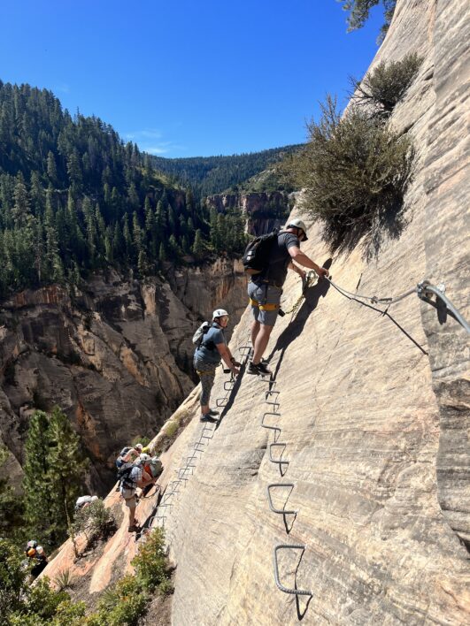 Via Ferrata in Kolob Canyon