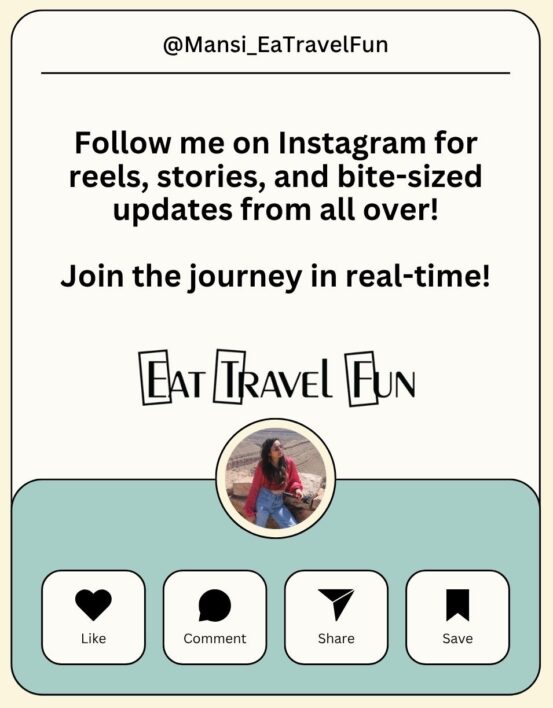 Mansi Oza | Eat Travel Fun